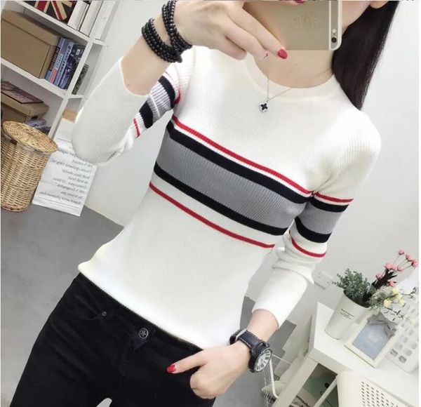 fashion turtleneck women sweater solid korean stretch slim fit jumpers black bottoming shirt pullover knitwear, White;black
fashion turtleneck women sweater solid korean stretch slim fit jumpers black bottoming shirt pullover knitwear, White;black