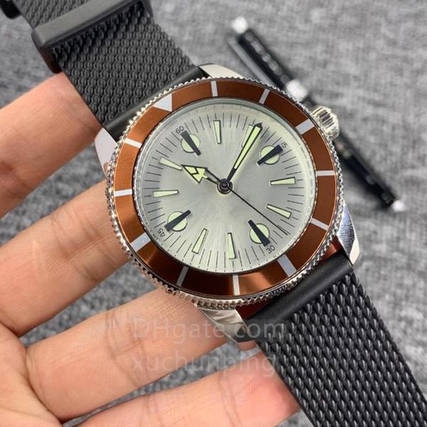 men's watch 46mm large dial 316l fine steel strap sapphire glass waterproof century watch, Slivery;brown
men's watch 46mm large dial 316l fine steel strap sapphire glass waterproof century watch, Slivery;brown