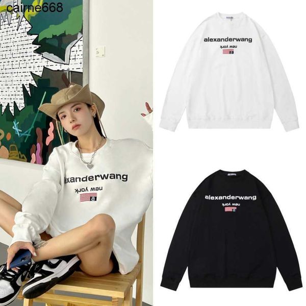 designer women's hoodies sweatshirts foaming craft casual men's women's same round neck alexanders loose long sleeve wangs, Black
designer women's hoodies sweatshirts foaming craft casual men's women's same round neck alexanders loose long sleeve wangs, Black