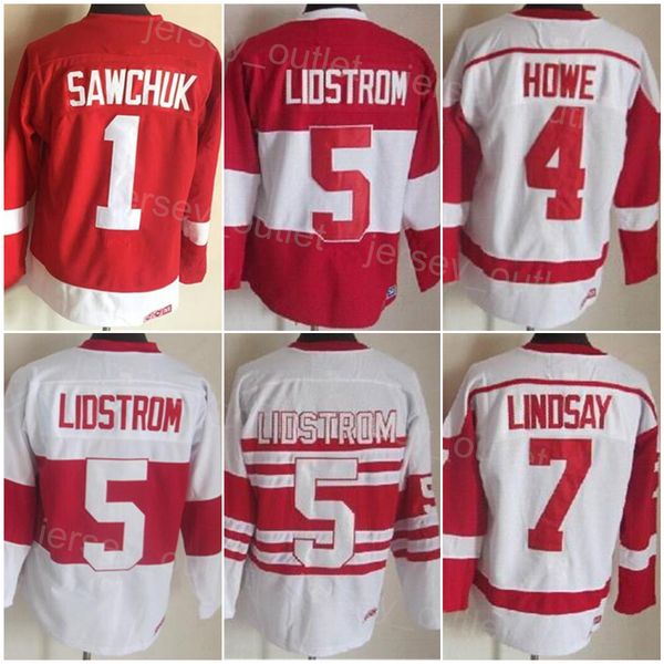men retro hockey 5 nicklas lidstrom jersey vintage classic 4 gordie howe 1 terry sawchuk 7 ted lindsay embroidery team color red white for s, Black;red
men retro hockey 5 nicklas lidstrom jersey vintage classic 4 gordie howe 1 terry sawchuk 7 ted lindsay embroidery team color red white for s, Black;red