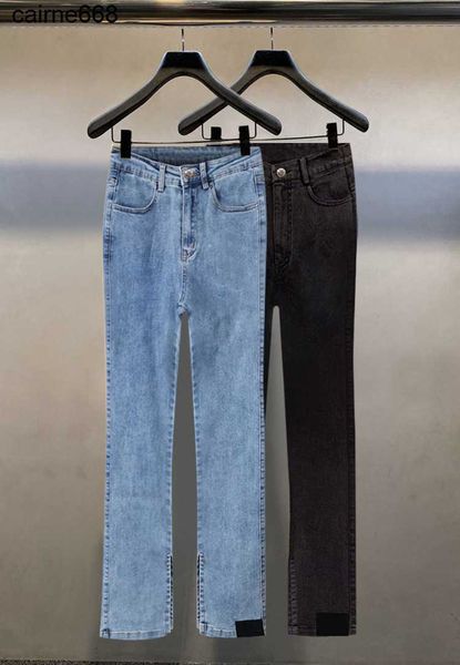 designer women's jeans alexanders wang's slim wangs high waist split flare pants straight denim pants, Blue
designer women's jeans alexanders wang's slim wangs high waist split flare pants straight denim pants, Blue