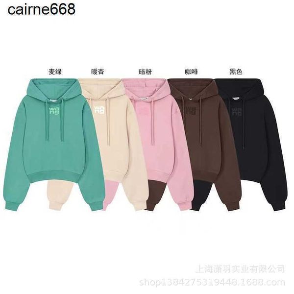 designer women's hoodies sweatshirts autumn new women's short loose hooded sweatshirt alexanders cotton sweatshirt wangs, Black
designer women's hoodies sweatshirts autumn new women's short loose hooded sweatshirt alexanders cotton sweatshirt wangs, Black