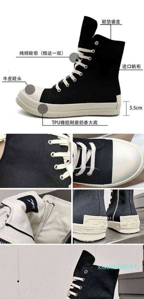 dress shoes rick canvas sneakers for men and women owens shoelaces high soled boots casual shoes 4l8e, Black
dress shoes rick canvas sneakers for men and women owens shoelaces high soled boots casual shoes 4l8e, Black