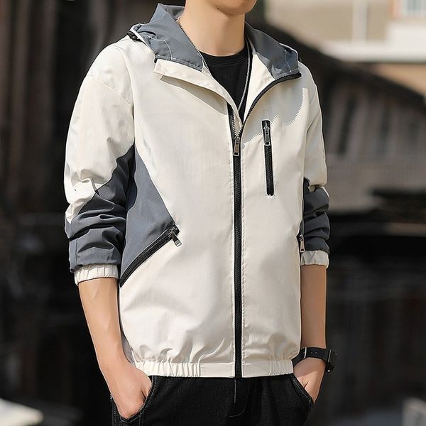 hooded windbreaker jackets men lightweight zip up hoodie jacket patchwork men fashion clothing streetwear trends new coats, Black;brown
hooded windbreaker jackets men lightweight zip up hoodie jacket patchwork men fashion clothing streetwear trends new coats, Black;brown