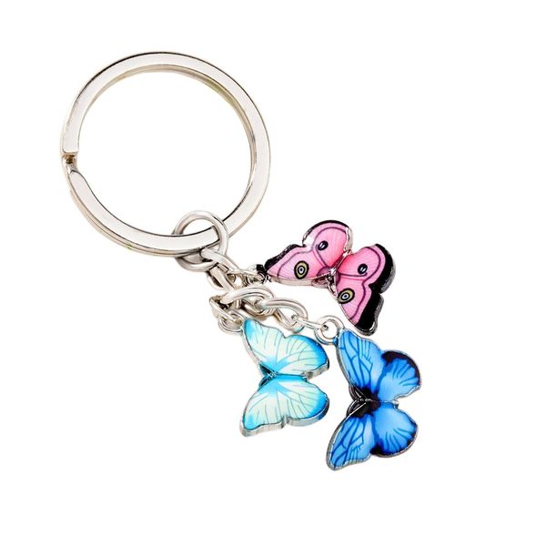 keychain color drop butterfly pendant key chain fashion simple keyring bag accessories pendant alloy 12 kinds promation ornament classic, Silver
keychain color drop butterfly pendant key chain fashion simple keyring bag accessories pendant alloy 12 kinds promation ornament classic, Silver