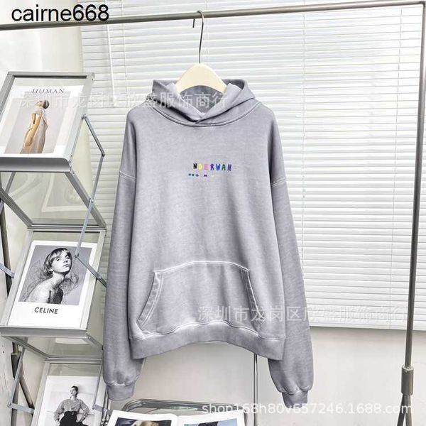designer women's hoodies sweatshirts autumn new grey wash color print loose hooded pocket alexanders sweatshirt women wangs, Black
designer women's hoodies sweatshirts autumn new grey wash color print loose hooded pocket alexanders sweatshirt women wangs, Black