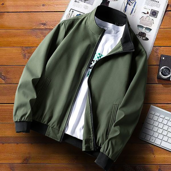 casual jackets men fashion stand collar lightweight solid color bomber jacket streetwear thin slim coats fall men, Black;brown
casual jackets men fashion stand collar lightweight solid color bomber jacket streetwear thin slim coats fall men, Black;brown