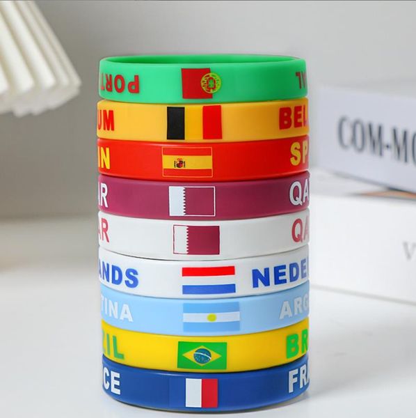2022 50pcs world cup silicone jelly bracelet wristband colorful rubber bracelet sport wrist band fashion jewelry promotion gift, Black
2022 50pcs world cup silicone jelly bracelet wristband colorful rubber bracelet sport wrist band fashion jewelry promotion gift, Black