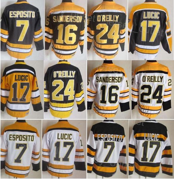 men hockey retro 7 phil esposito jersey vintage classic 16 derek sanderson 17 milan lucic 24 terry oreilly 75th anniversary ccm all stitched, Black;red
men hockey retro 7 phil esposito jersey vintage classic 16 derek sanderson 17 milan lucic 24 terry oreilly 75th anniversary ccm all stitched, Black;red