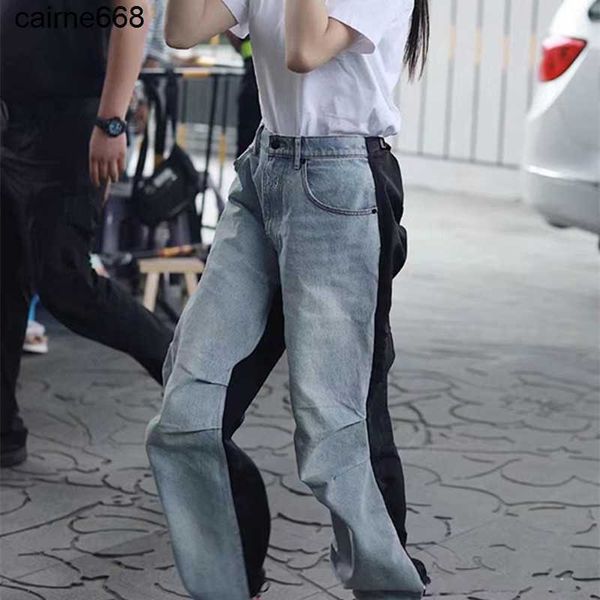 designer women's jeans alexanders autumn new women's wangs style splice jeans straight pants fashion, Blue
designer women's jeans alexanders autumn new women's wangs style splice jeans straight pants fashion, Blue
