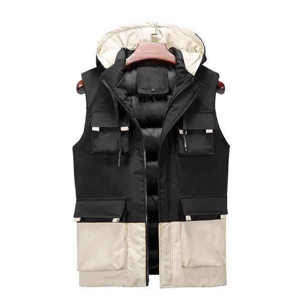 men's vests large size men's autumn winter korean fashion down cotton vest man thickened warm handsome waistcoat coat 220930, Black;white
men's vests large size men's autumn winter korean fashion down cotton vest man thickened warm handsome waistcoat coat 220930, Black;white