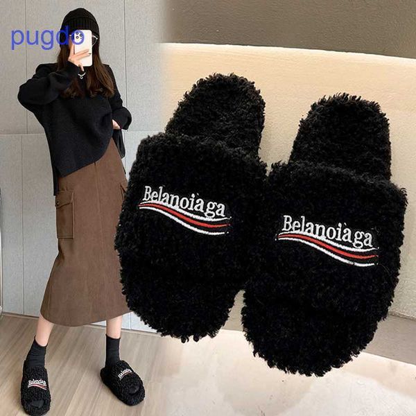 2023 designer ba lenciaga winter slippers price paris woolen slippers women wear 2023 new autumn and winter emb, Black
2023 designer ba lenciaga winter slippers price paris woolen slippers women wear 2023 new autumn and winter emb, Black