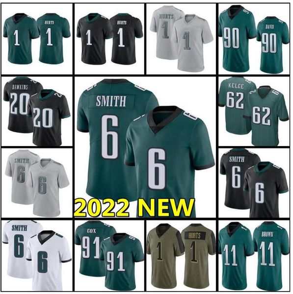 11 aj brown 1 jalen hurts jersey football 6 devonta smith miles sanders mailata jerseys eaglees jason kelce darius slay jr fletcher cox haas, Black
11 aj brown 1 jalen hurts jersey football 6 devonta smith miles sanders mailata jerseys eaglees jason kelce darius slay jr fletcher cox haas, Black