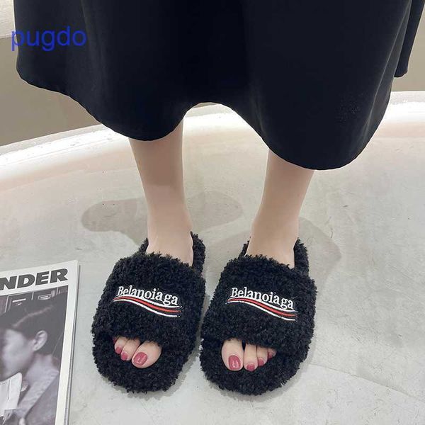 2023 designer ba lenciaga winter slippers price high face value b family thick soled woolen slippers for women, Black
2023 designer ba lenciaga winter slippers price high face value b family thick soled woolen slippers for women, Black