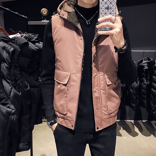 men's vests autumn and winter trend thickened cotton padded jacket with cotton waistcoat for men young man's shoulder jacket waist, Black;white
men's vests autumn and winter trend thickened cotton padded jacket with cotton waistcoat for men young man's shoulder jacket waist, Black;white