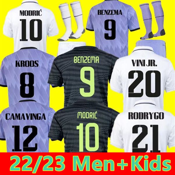22 23 benzema soccer jerseys football shirt vini jr tchouameni camavinga alaba asensio modric rodrygo 2022 2023 camiseta men kids kit, Black
22 23 benzema soccer jerseys football shirt vini jr tchouameni camavinga alaba asensio modric rodrygo 2022 2023 camiseta men kids kit, Black