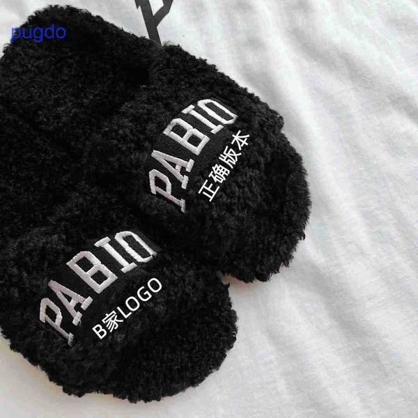2023 designer ba lenciaga winter slippers price family b letter wool women wear 2023 new autumn and thick botto, Black
2023 designer ba lenciaga winter slippers price family b letter wool women wear 2023 new autumn and thick botto, Black