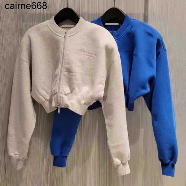 designer women's hoodies sweatshirts winter aw zipper round neck short cardigan jacket alexanders leisure long sleeve wangs, Black
designer women's hoodies sweatshirts winter aw zipper round neck short cardigan jacket alexanders leisure long sleeve wangs, Black
