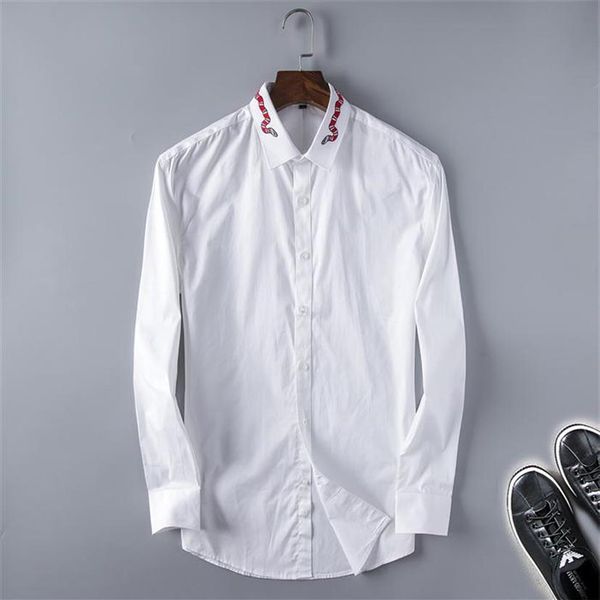 brand men's business casual shirt mens long sleeve striped slim fit camisa masculina social male t-shirts new fashion man che239x, White;black
brand men's business casual shirt mens long sleeve striped slim fit camisa masculina social male t-shirts new fashion man che239x, White;black