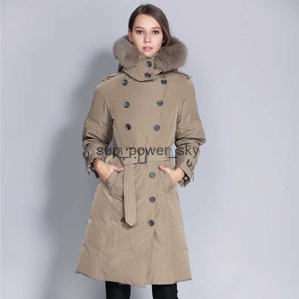 women's down balencaigass designer parkas luxurious large fur collar medium long thickened down jacket womens slim warm jacket, Black
women's down balencaigass designer parkas luxurious large fur collar medium long thickened down jacket womens slim warm jacket, Black