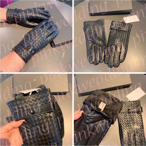 men designer gloves winter plush leather gloves outdoor warm motorcycling mittens black woven glove, Blue;gray
men designer gloves winter plush leather gloves outdoor warm motorcycling mittens black woven glove, Blue;gray