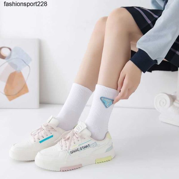 shoe parts accessories prads designer socks triangle net red iron logo fashion brand autumn winter high tube sock pure cotton socks, White;pink
shoe parts accessories prads designer socks triangle net red iron logo fashion brand autumn winter high tube sock pure cotton socks, White;pink