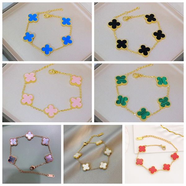 women style double side clover charm bracelet gold plating stainless steel jewelry for gift, Golden;silver
women style double side clover charm bracelet gold plating stainless steel jewelry for gift, Golden;silver