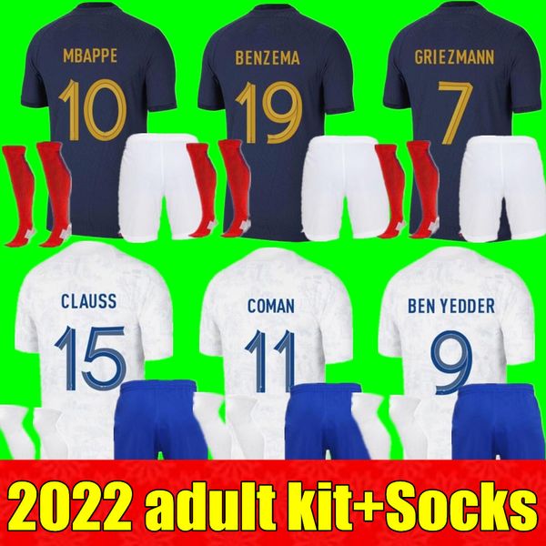 kit maillots de football 2022 soccer jersey french benzema football shirts mbappe france griezmann pogba kante maillot foot shirt men kits s, Black
kit maillots de football 2022 soccer jersey french benzema football shirts mbappe france griezmann pogba kante maillot foot shirt men kits s, Black