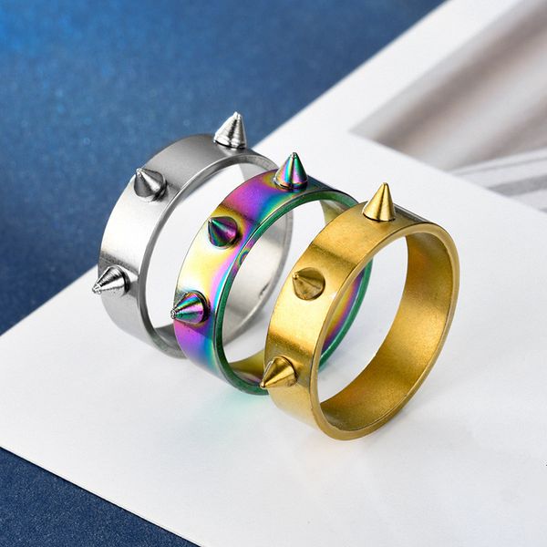 6mm fashion hip-hop defensive couples ring designer band link clover luxury nail love tennis charm homme men chains for women rings bohemian, Silver
6mm fashion hip-hop defensive couples ring designer band link clover luxury nail love tennis charm homme men chains for women rings bohemian, Silver