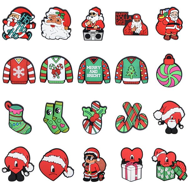 new bad bunny luxury kids christmas designer croc shoes charms set for party shoe decoration wholesale bulk gifts, White;pink
new bad bunny luxury kids christmas designer croc shoes charms set for party shoe decoration wholesale bulk gifts, White;pink