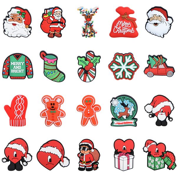 wholesale custom luxury pvc bulk kids bad bunny christmas croc charms, White;pink
wholesale custom luxury pvc bulk kids bad bunny christmas croc charms, White;pink