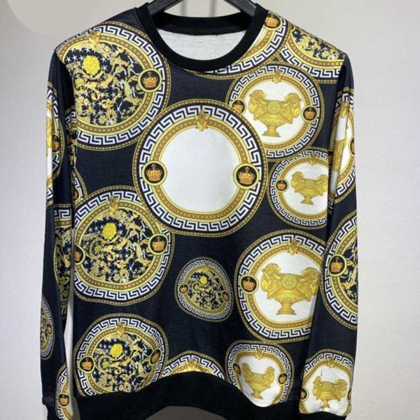 22ss men's sweater designer hoodie vers long sleeve t-shirt medusa print classic casual fashion round neck cotton women's autumn t, Black
22ss men's sweater designer hoodie vers long sleeve t-shirt medusa print classic casual fashion round neck cotton women's autumn t, Black