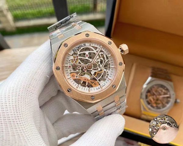 classic wristwatch unique style design steel men's watch automatic mechanical movement watchs with 42mm bottom folding buckle luxury wa, Slivery;brown
classic wristwatch unique style design steel men's watch automatic mechanical movement watchs with 42mm bottom folding buckle luxury wa, Slivery;brown