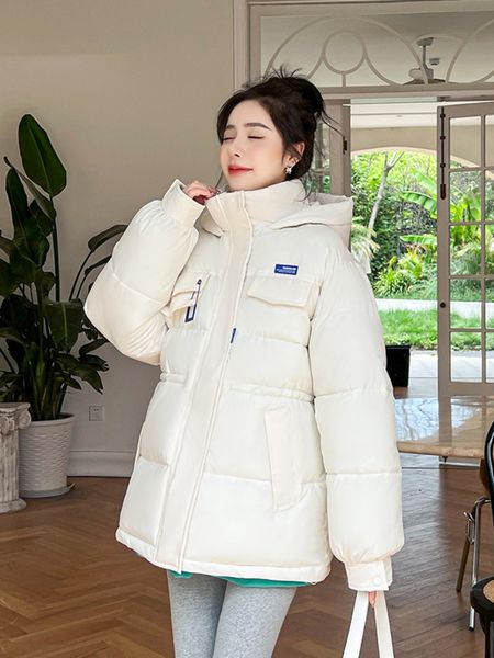 women's down parkas female bubble coat winter slim solid thick warm puffer jacket korean casual loose hooded overized outwear 220930, Black
women's down parkas female bubble coat winter slim solid thick warm puffer jacket korean casual loose hooded overized outwear 220930, Black
