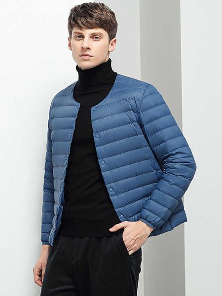 men's down parkas winter men 90% white duck coat o-neck or v-neck adjustablar jacket casual loose single breasted outwear g220930, Black
men's down parkas winter men 90% white duck coat o-neck or v-neck adjustablar jacket casual loose single breasted outwear g220930, Black