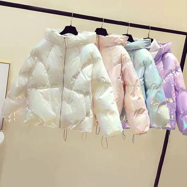 women's down parkas mexzt women harajuku winter warm thick coats fashion long sleeve korean short parkas disposable glossy face elegant, Black
women's down parkas mexzt women harajuku winter warm thick coats fashion long sleeve korean short parkas disposable glossy face elegant, Black