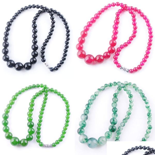 beaded necklaces natural green plum olive jade necklace gem stone graduated 6-14mm round beads jewelry necklaces 17.5" stra mjfashion d, Silver
beaded necklaces natural green plum olive jade necklace gem stone graduated 6-14mm round beads jewelry necklaces 17.5" stra mjfashion d, Silver
