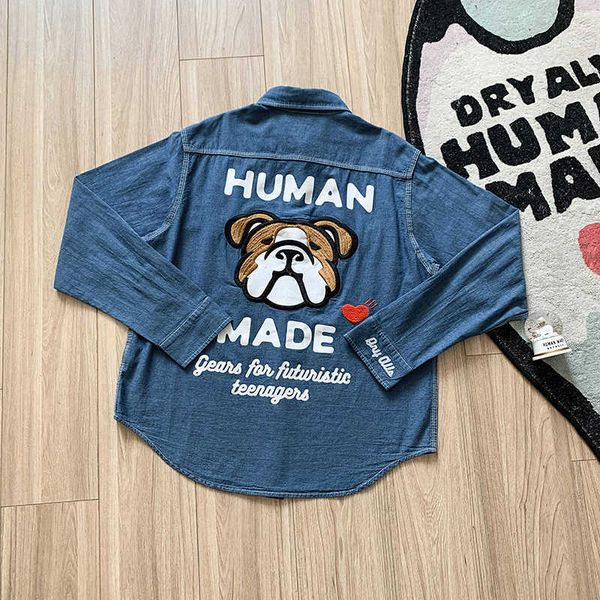 men's casual shirts human made jackets retro embroidered dog head men women 1 1 human made shirts t221006, White;black
men's casual shirts human made jackets retro embroidered dog head men women 1 1 human made shirts t221006, White;black