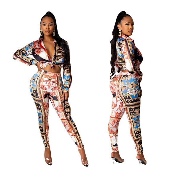 print two piece pants women outfits casual shirt and legging set wear easy suits ship, White
print two piece pants women outfits casual shirt and legging set wear easy suits ship, White