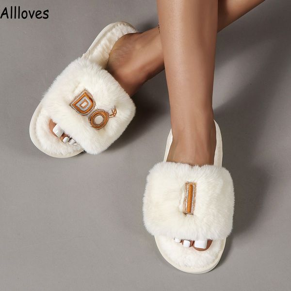 wedding shoes slippers women's bride bridesmaid i do slides faux rabbit fur non-slip sole party gift open-toes slides slipper for ladie, Black
wedding shoes slippers women's bride bridesmaid i do slides faux rabbit fur non-slip sole party gift open-toes slides slipper for ladie, Black