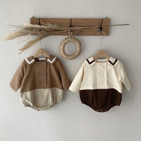 rompers todller baby autumn new college style patchwork bodysuit boy fashion comfortable cotton collar jumpsuit kid clothes j220922, Blue
rompers todller baby autumn new college style patchwork bodysuit boy fashion comfortable cotton collar jumpsuit kid clothes j220922, Blue