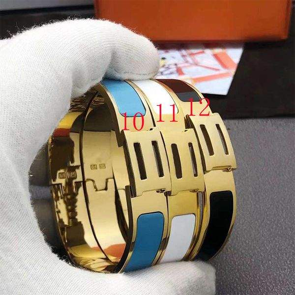 enamel bangle for woman designer bracelets classic brand elegant girl cute bangles fashion jewelry 15 colors, Black
enamel bangle for woman designer bracelets classic brand elegant girl cute bangles fashion jewelry 15 colors, Black