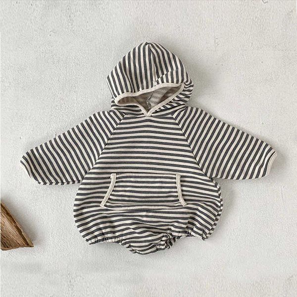 rompers 02y toddler boy fashion striped pullover hoodies jumpsuit loose comfortable simple cotton baby girl bodysuit one piece j220922, Blue
rompers 02y toddler boy fashion striped pullover hoodies jumpsuit loose comfortable simple cotton baby girl bodysuit one piece j220922, Blue