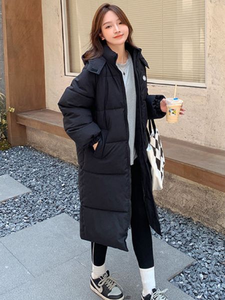 women's down parkas women black puffer jacket winter thick hooded long parkas mujer female casual loose oversized korean cotton padded
women's down parkas women black puffer jacket winter thick hooded long parkas mujer female casual loose oversized korean cotton padded