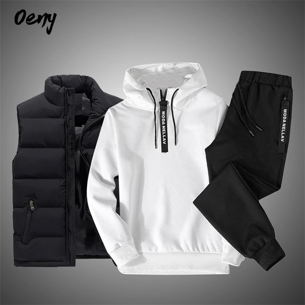 men's tracksuits solid color men's sportswear sets patchwork zipper tracksuit men casual hooded sweatshirt hoodiesvestpants 3pc jo, Gray
men's tracksuits solid color men's sportswear sets patchwork zipper tracksuit men casual hooded sweatshirt hoodiesvestpants 3pc jo, Gray