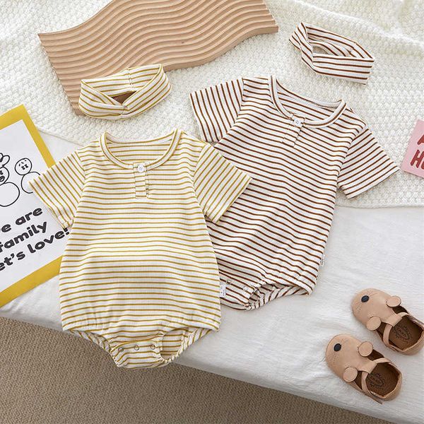 rompers infant boy fashion striped short sleeve jumpsuit simple comfortable thin loose bodysuit toddler girl summer clothing j220922, Blue
rompers infant boy fashion striped short sleeve jumpsuit simple comfortable thin loose bodysuit toddler girl summer clothing j220922, Blue