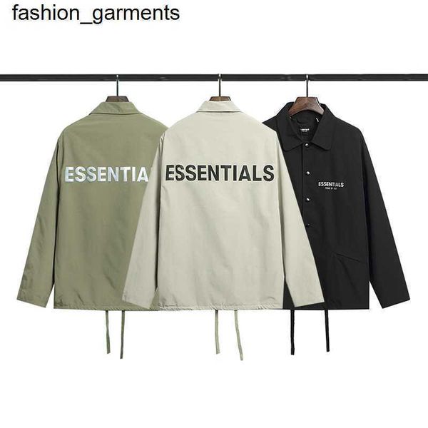 designer men's hoodies sweatshirts essential reflective letter coach jacket windbreaker coat, Black 
designer men's hoodies sweatshirts essential reflective letter coach jacket windbreaker coat, Black