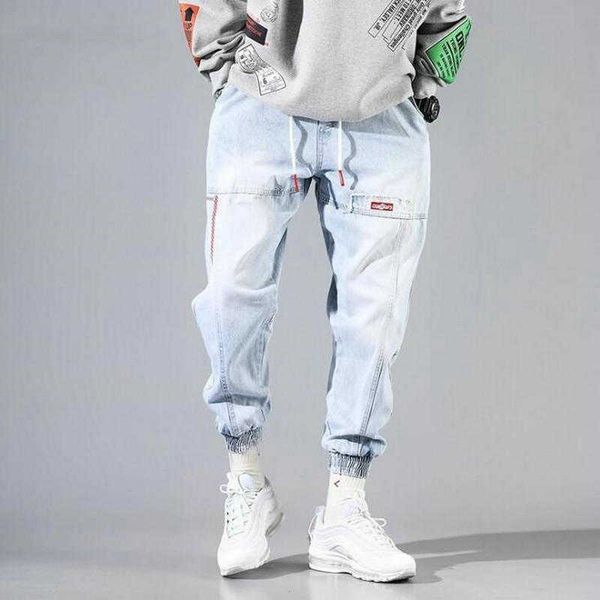 men's pants 2022 spring new jeans men streetwear fashion denim harem 's pants elastic waist jogging g220929, Black
men's pants 2022 spring new jeans men streetwear fashion denim harem 's pants elastic waist jogging g220929, Black