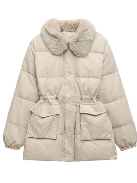 women's down parkas auutmn winter down jacket women natural fur collar white duck down coat female midlength drawstring high waist thic, Black
women's down parkas auutmn winter down jacket women natural fur collar white duck down coat female midlength drawstring high waist thic, Black