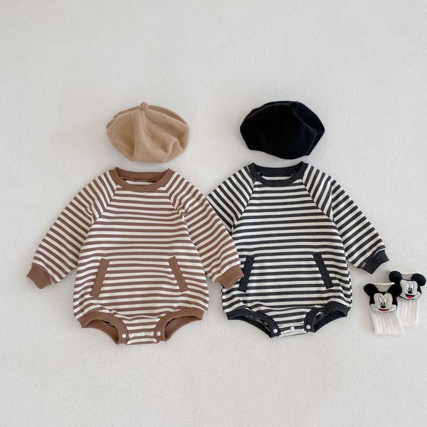rompers 02y baby girls fashion striped long sleeves bodysuit toddler boys soft cotton jumpsuit kids simple comfortable outfits j220922, Blue
rompers 02y baby girls fashion striped long sleeves bodysuit toddler boys soft cotton jumpsuit kids simple comfortable outfits j220922, Blue